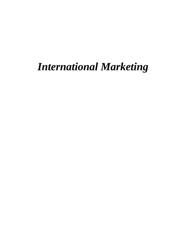 Report On Primark - International Marketing Strategies_1