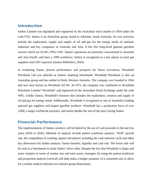 Financial Performance of Santos Limited and Woodside Petroleum_3