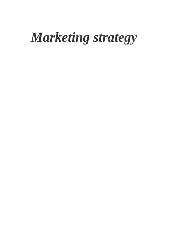 Marketing strategy of Zara Assignment_1