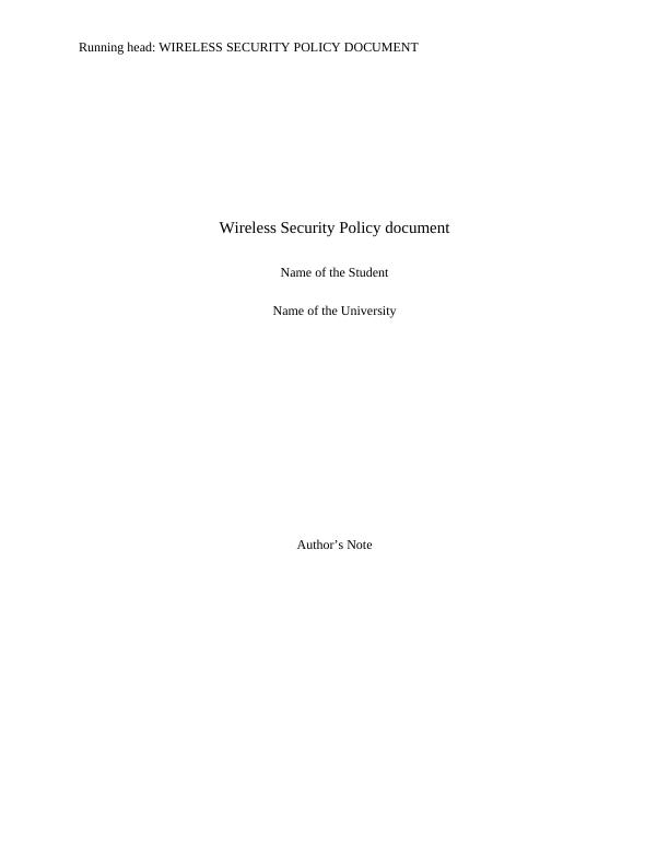 WIRELESS SECURITY POLICY DOCUMENT._1