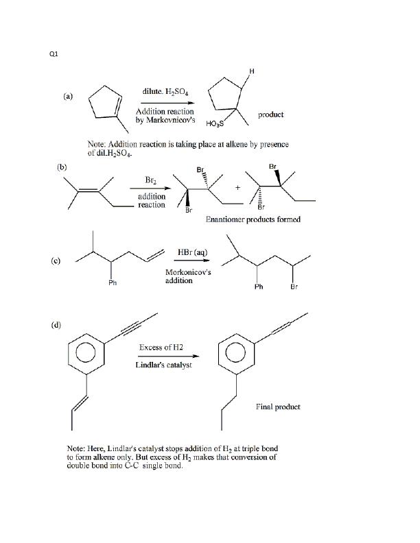 chemistry assignment