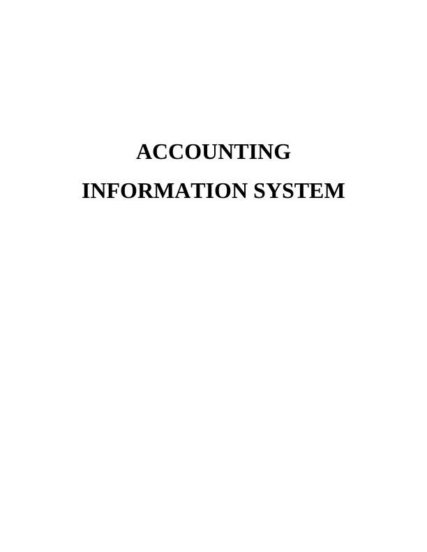 Assessment Title	Analysing an Accounting Information System_1