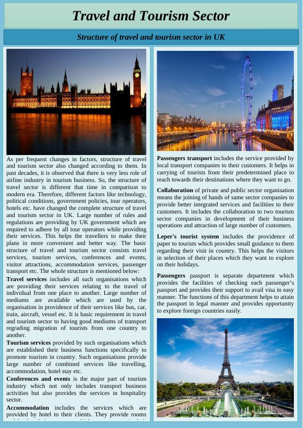 Structure of Travel and Tourism Sector in UK_1