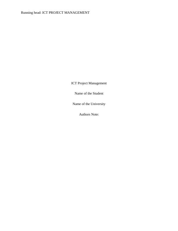Report on ICT Project Management_1