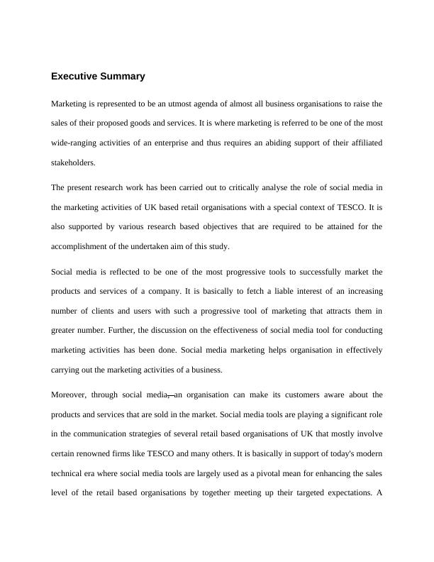 Assignment On Analyzing The Role Of Social Media In Marketing Of TESCO_3