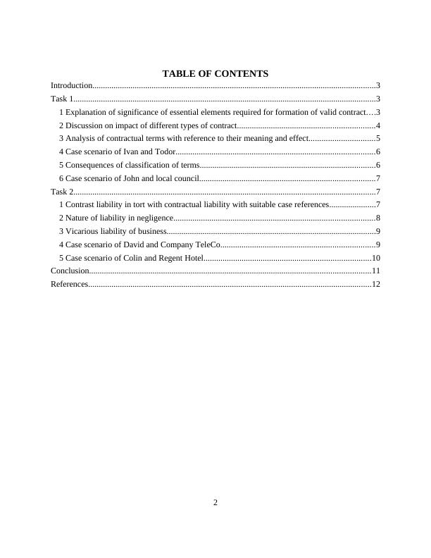Study on Contract and Tort Law_2