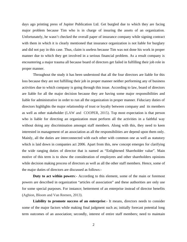 Law of Business Organisation Assignment - Jupiter Publication Ltd_4