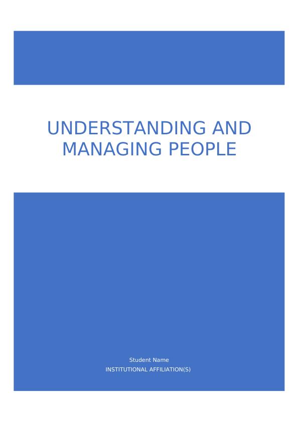Organizational Behaviour (OB) | Understanding and Managing People_1