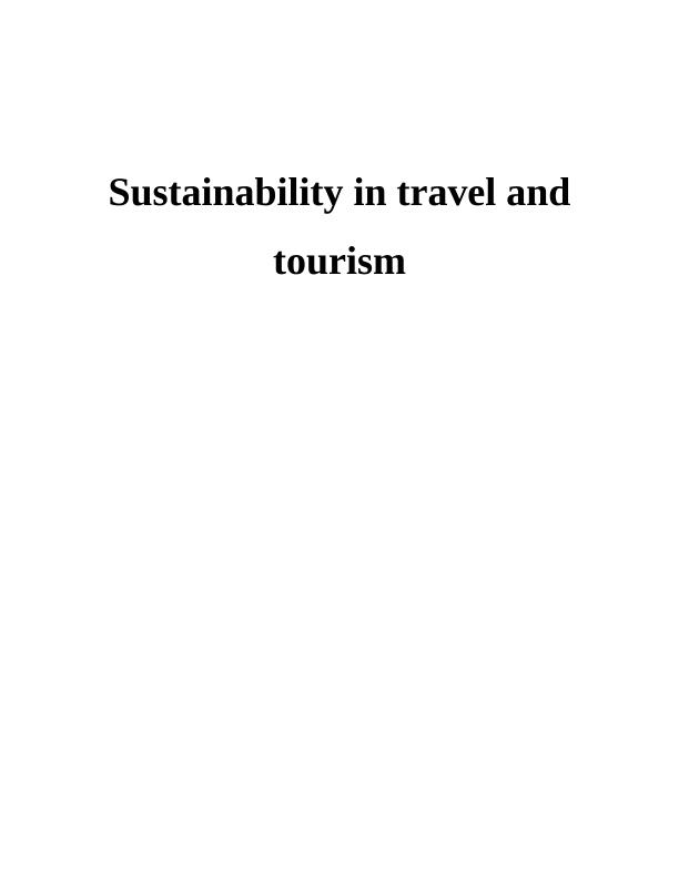 Sustainability in Travel and Tourism_1
