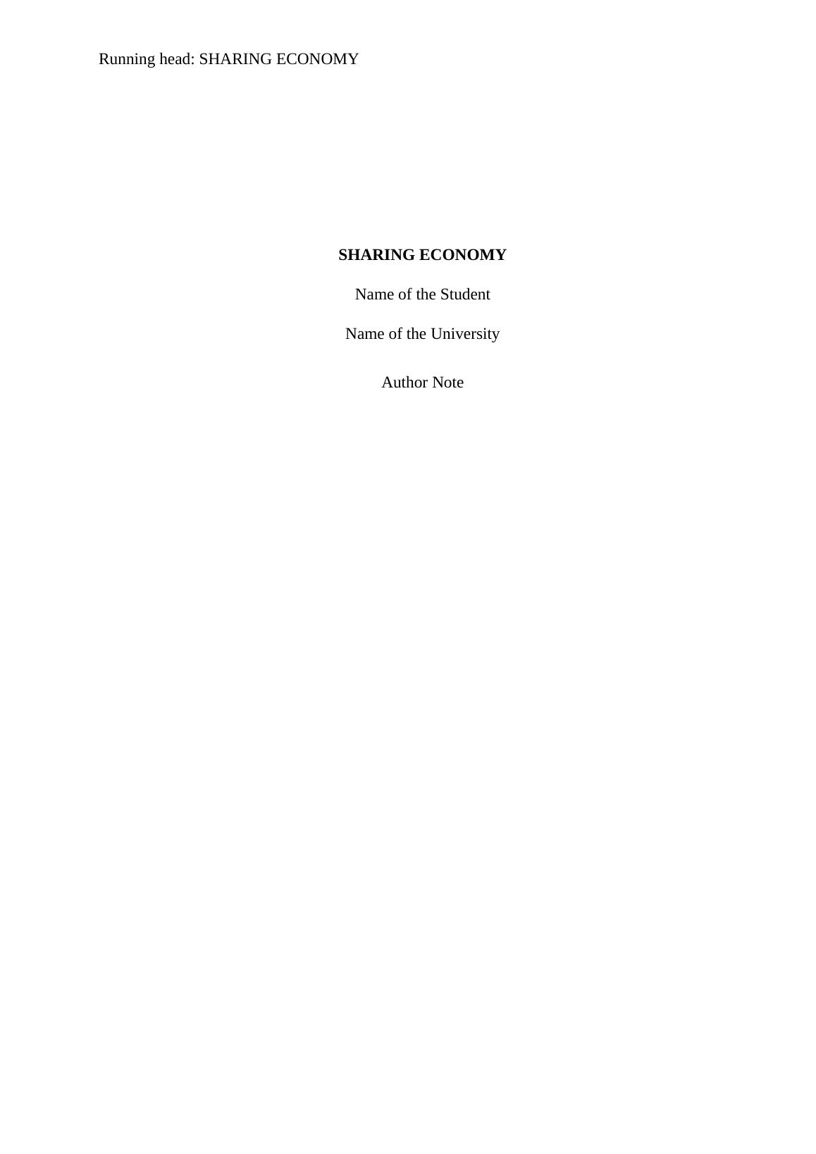 What Is The Sharing Economy?