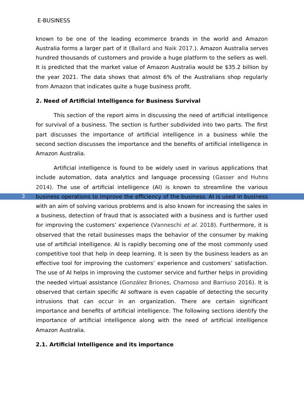 Importance of Artificial Intelligence in E-Business: A Case Study of Amazon Australia_4