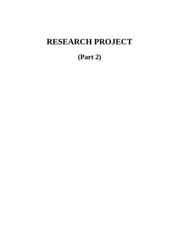 Research Methodology – Assignment_1