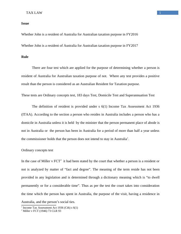 Assignment on Australian Tax Law_2