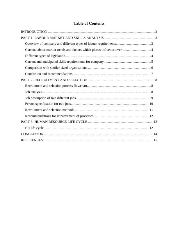 [PDF] Resource and Talent Planning Assignment Sample_2