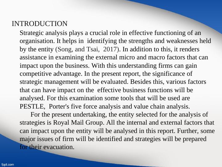 Strategic Analysis of Royal Mail Group_2