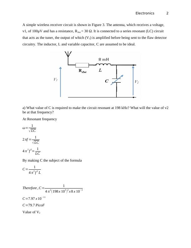 Wireless Receiver Circuit and Fringing Effect in Electromagnets