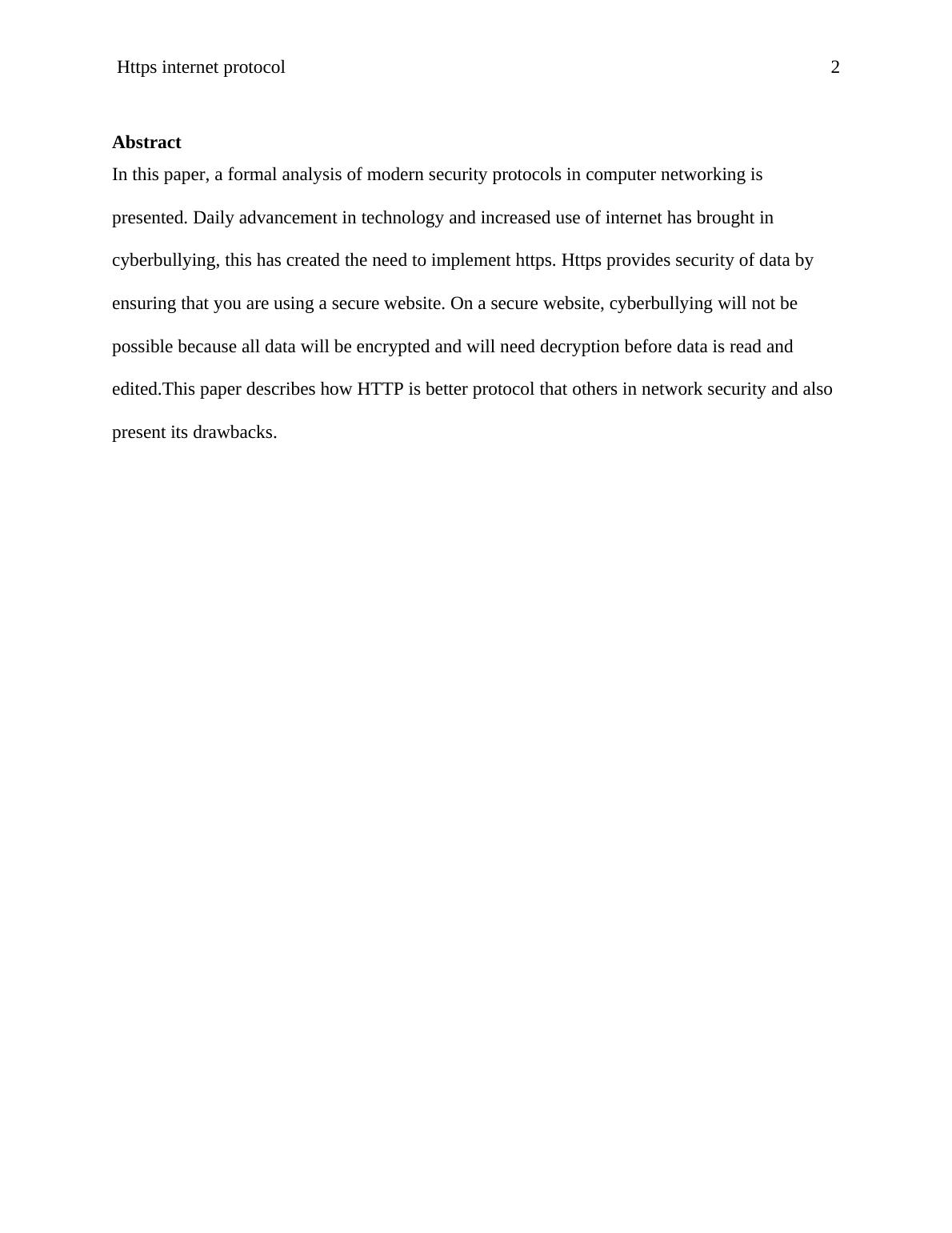 Hypertext Transfer Protocol Research Paper 2022_2