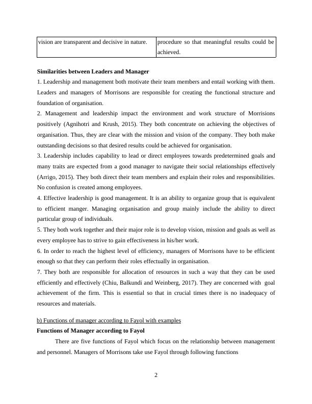 Management and Operations Assignment - Morrisons_4
