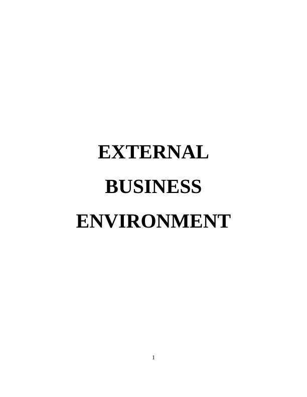 External Business Environment - Intercontinental hotel UK_1