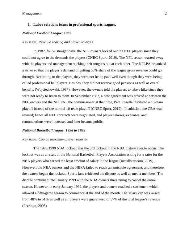 Labor Relations Issues in Professional Sports Leagues_2