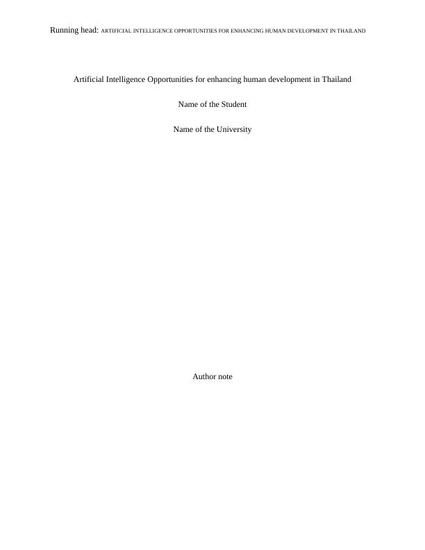 Assignment | Artificial Intelligence Opportunities for Enhancing Human_1