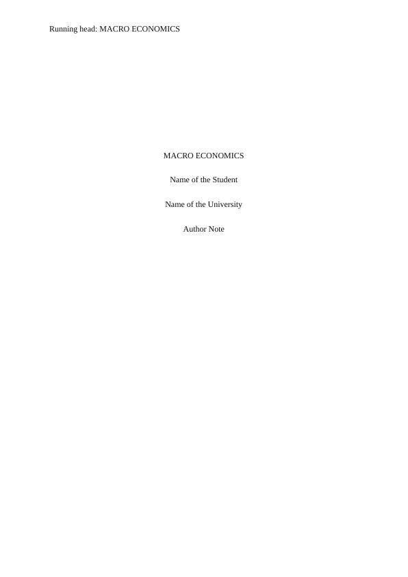 Assignment - Macro Economics_1