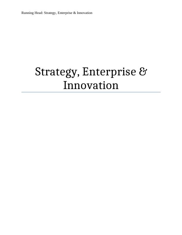 Study on Strategy, Enterprise & Innovation_1