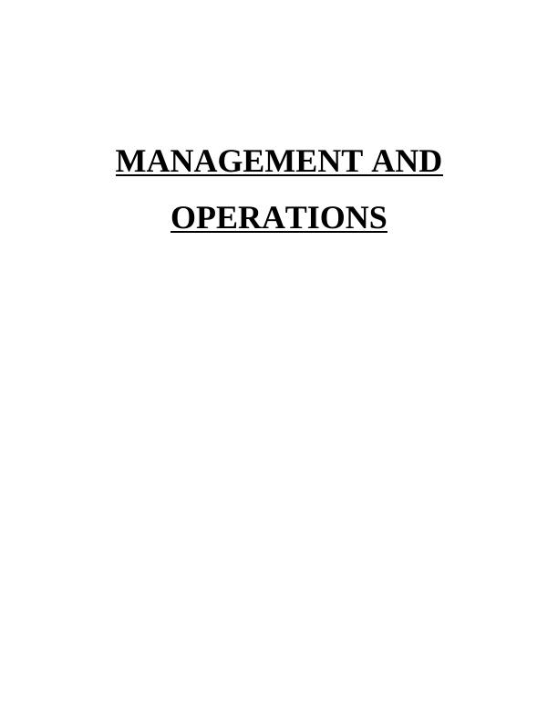 Roles and Characteristics of Manager and Leader in Operations Management_1
