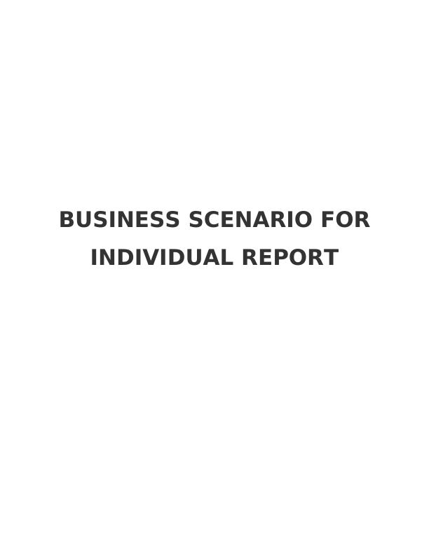 Business Scenario : Essay_1