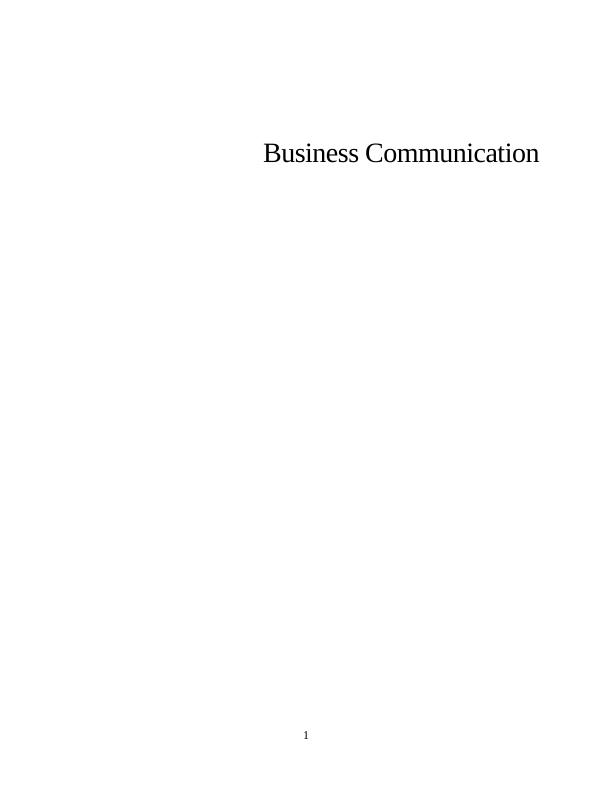 Business Communication Assignment 02 3_1