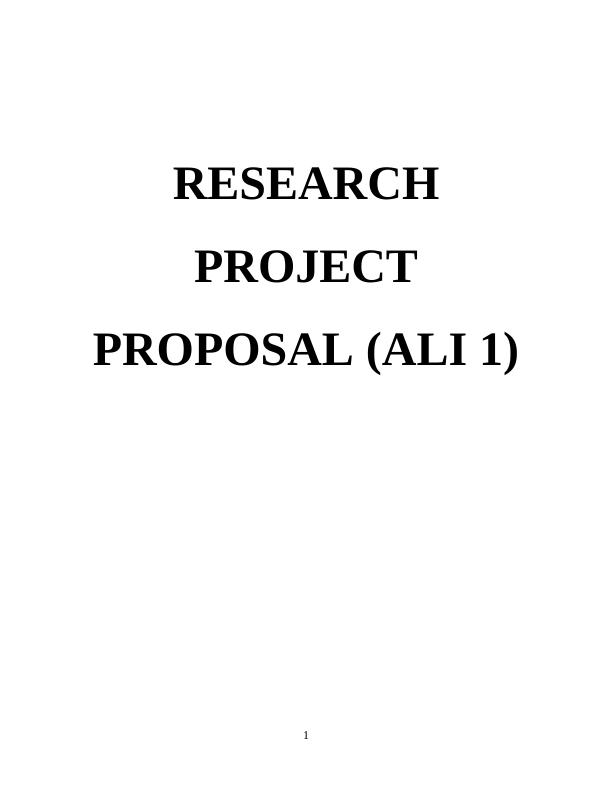 Research Project Proposal for JW Marriott_1