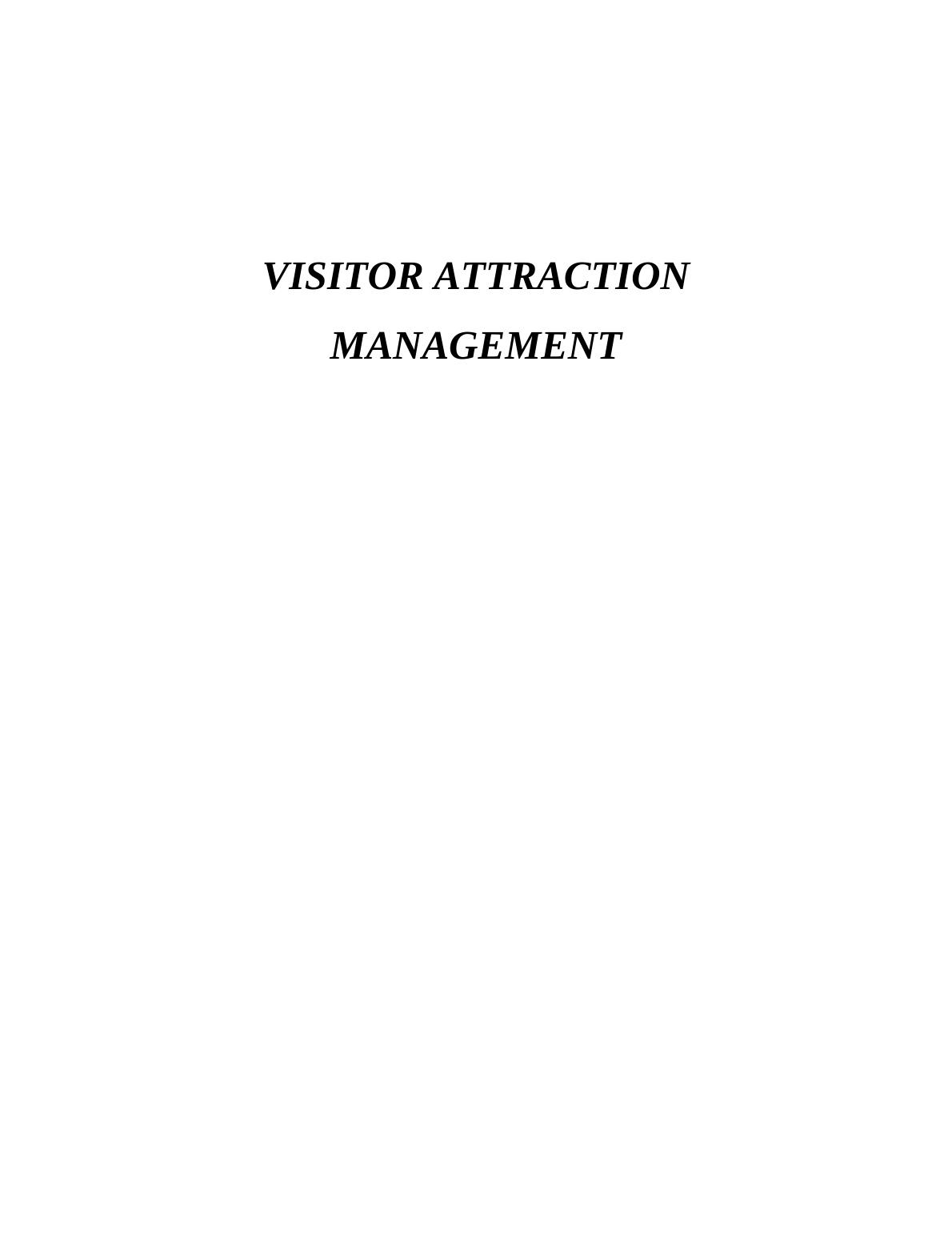 Visitor Attraction Management- PDF_1