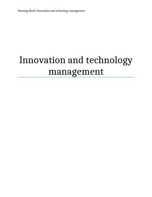 Innovation and Technology Management_1