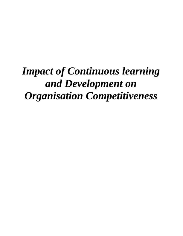 Impact of Continuous learning and Development_1