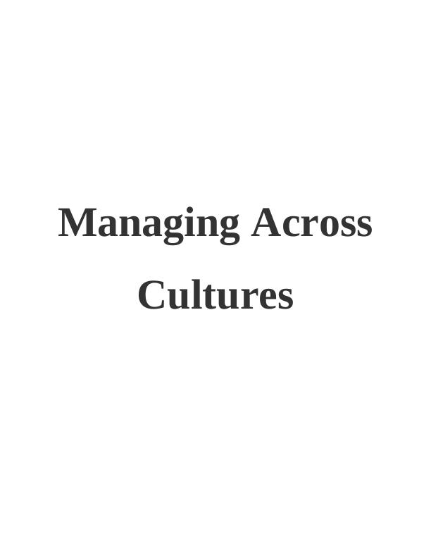 Managing Across Cultures_1