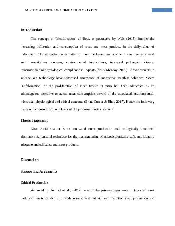Position Paper: Meatification of Diets_2