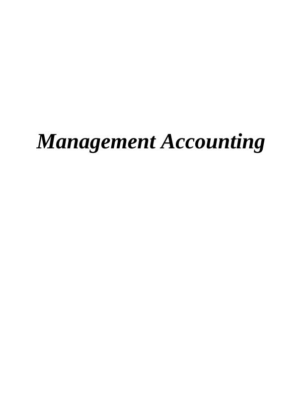 Management Accounting - Ever Joy Enterprises_1