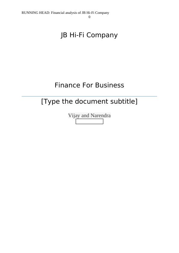 JB Hi-Fi Ltd (JBH) Financial Ratios_1