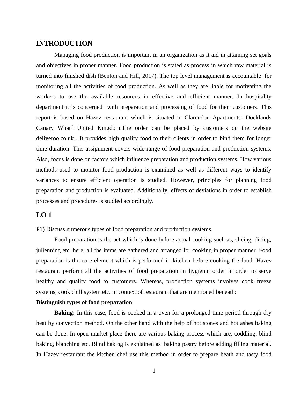 Managing Food Production PDF