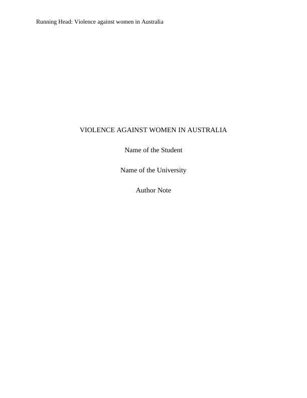 Violence against women in Australia_1