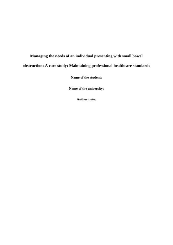 HNB3209 - Maintaining Professional Healthcare Standards_1