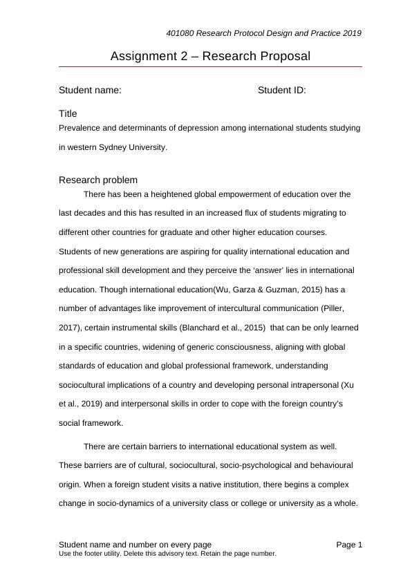 Prevalence and Determinants of Depression among International Students_1