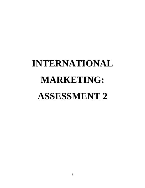 amb336 International Marketing Assignment : Iceland Supermarket_1