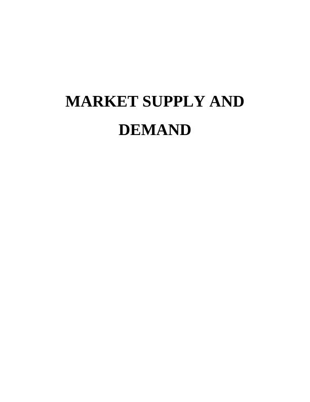 Market Supply and Demand_1