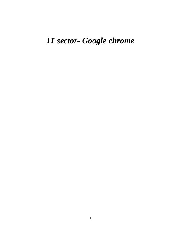 Impact of Cloud Computing on IT Sector and Google Chrome_1