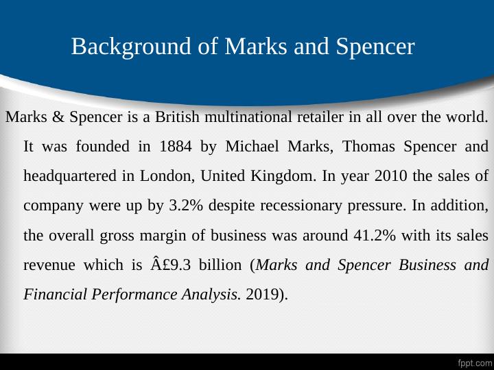 Impact of Poor Corporate Strategy on Financial Performance of Marks & Spencer_3