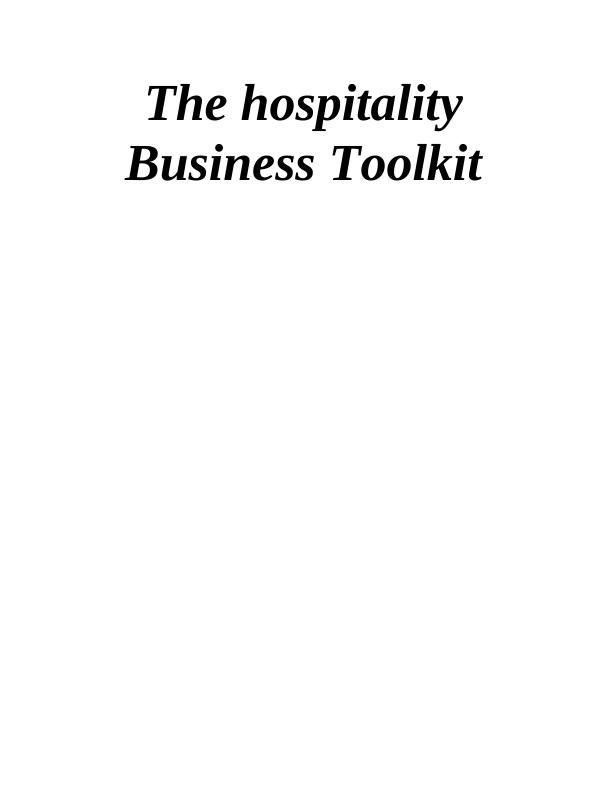 The Hospitality Business Toolkit - Assignment Solution_1