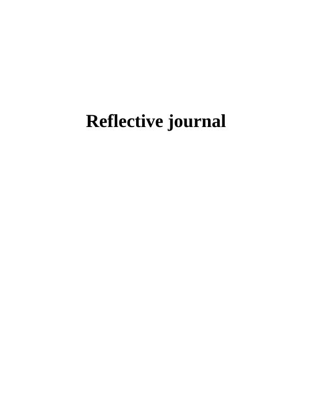 Reflective journal_1
