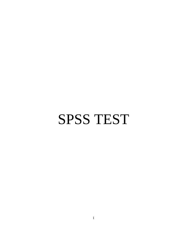 SPSS Test Hypothysis of ANOVA : Report_1