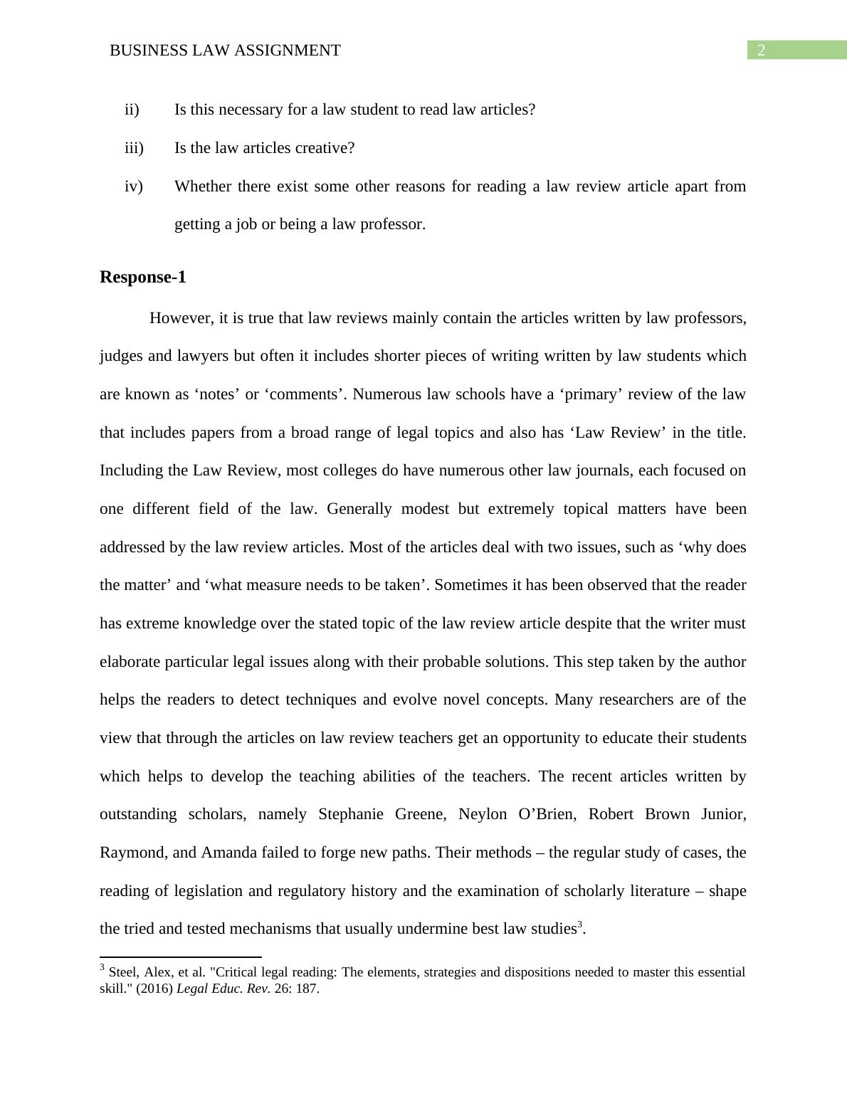 Business Law Assignment 2022_3